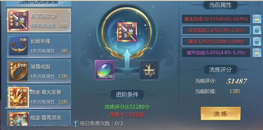 装备属性
