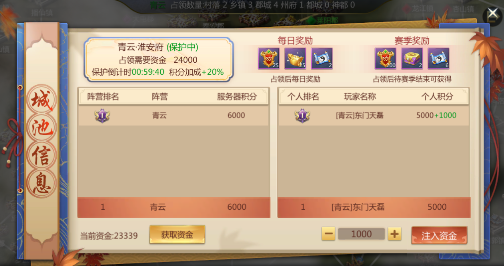 城池信息